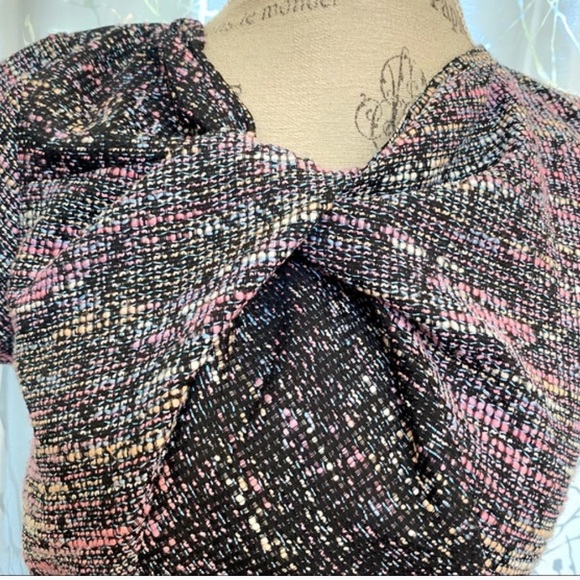 Jason Wu Twist Front Tweed Midi Cocktail Sheath Dress - Size 2 - Picture 5 of 14